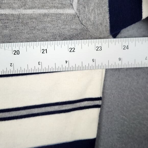 VINTAGE POLO GOLF RALPH LAUREN Shirt Mens XL Gray Striped Crest Logo Preppy - Picture 3 of 14